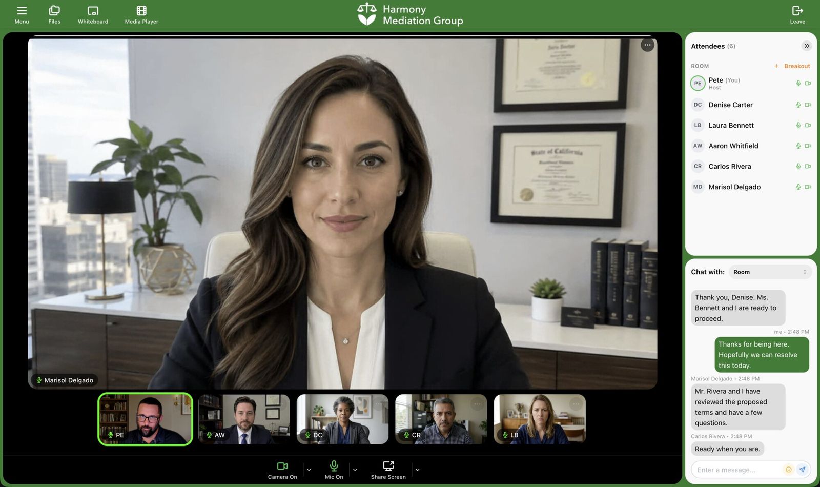 branded video meeting