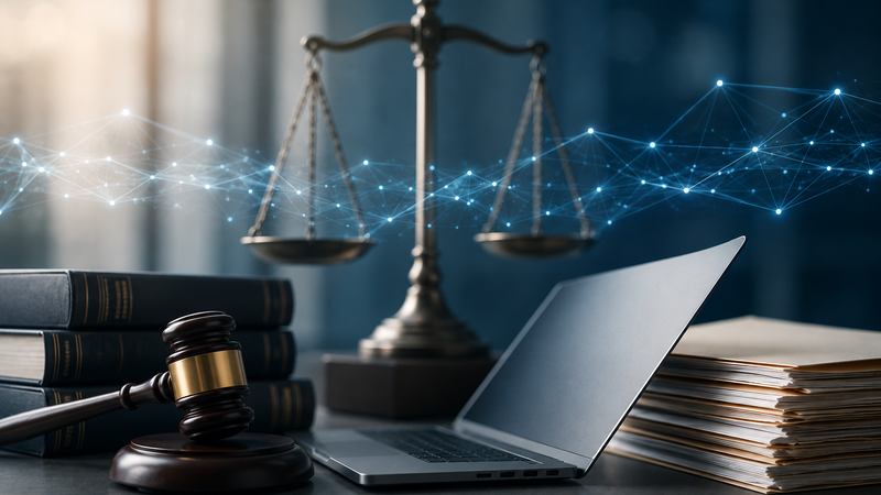 legal items on a table