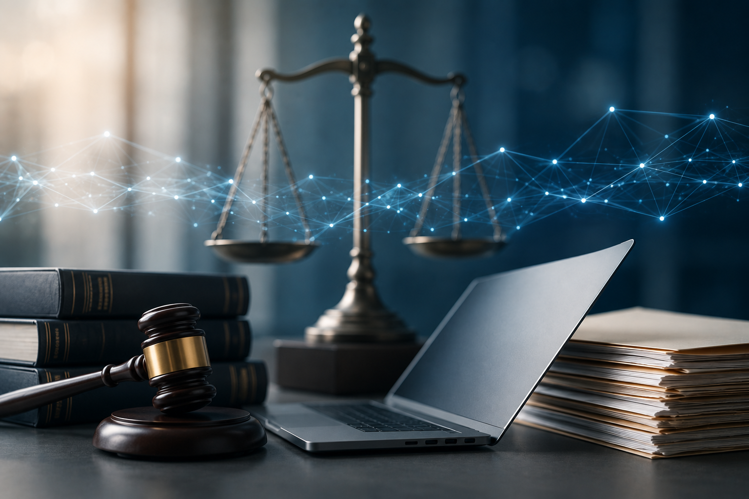 legal items on a table